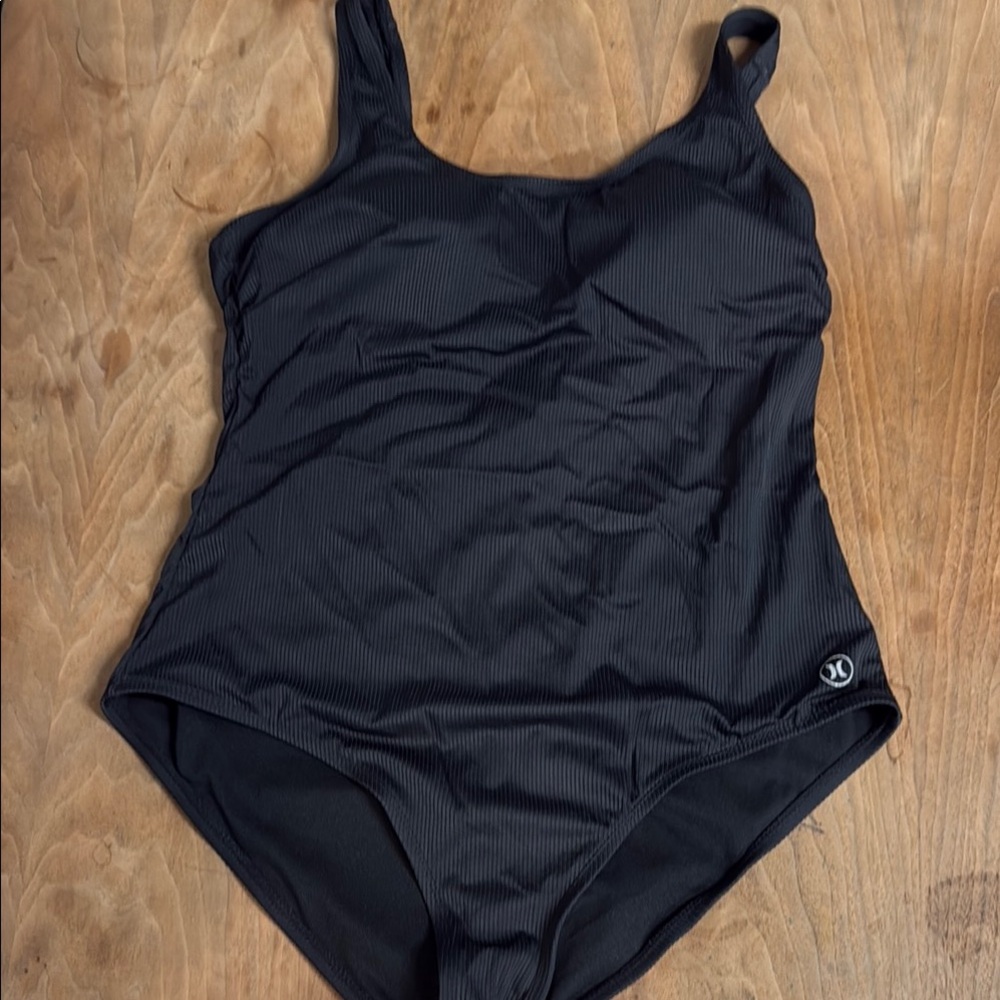 Hurley Black One-Piece Swimsuit Timeless Design NWOT